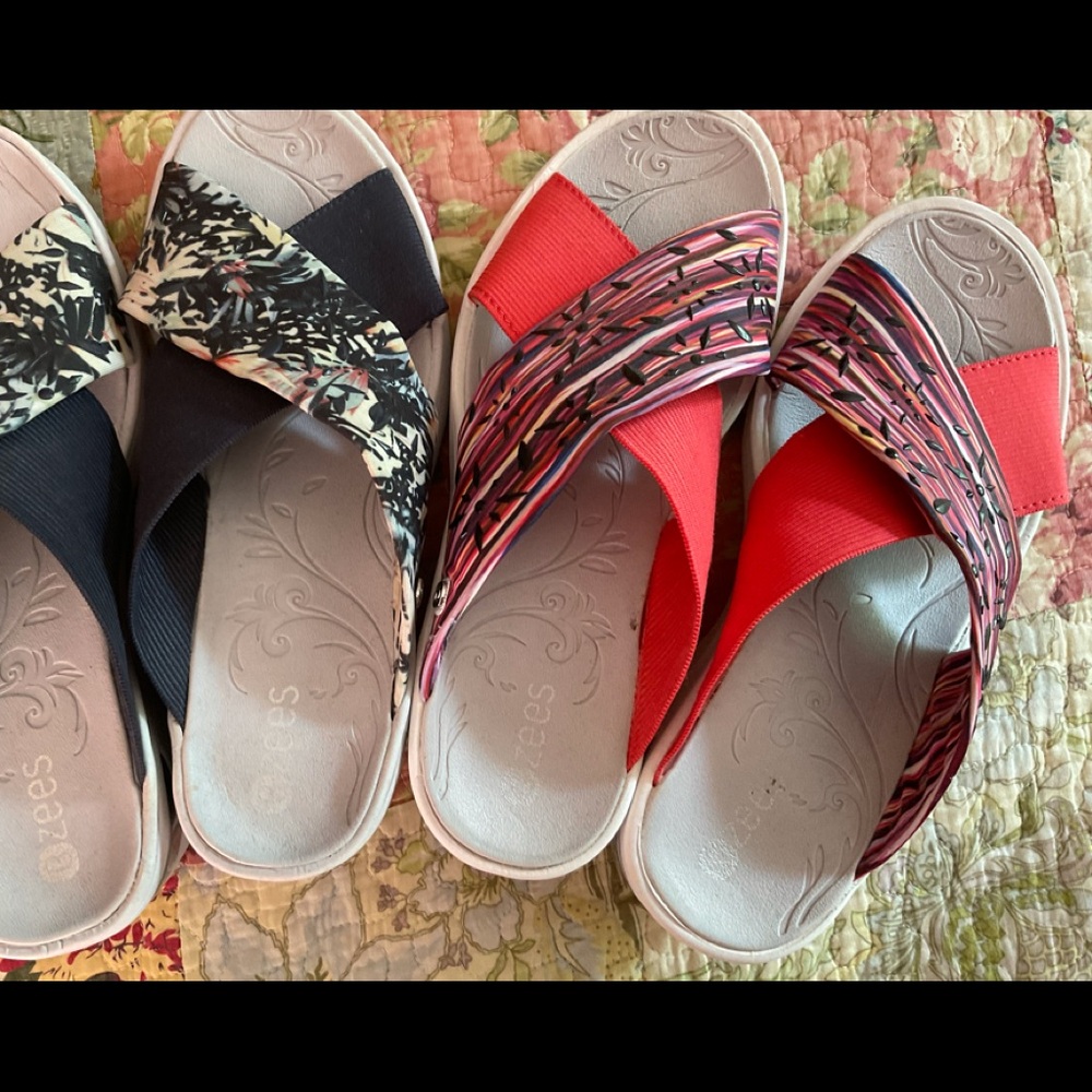 TWO pairs of cute BZEES sandals